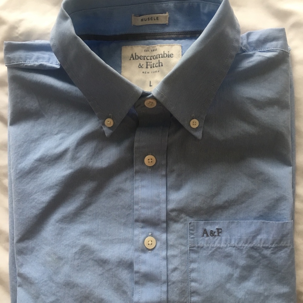 Men’s large button down blue